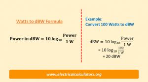 dbw computation|dBW to Watts Calculator .